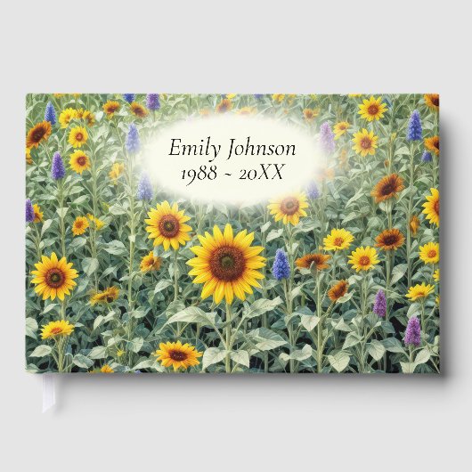 Sunflower and Wildflower Field Memorial Service ゲストブック (正面)