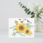 sunflower Announcement Postcard 案内ポストカード (スタンド正面)