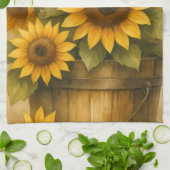 Sunflower Apron キッチンタオル (折り畳み)