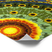 Sunflower Array 1 Poster ポスター (角)