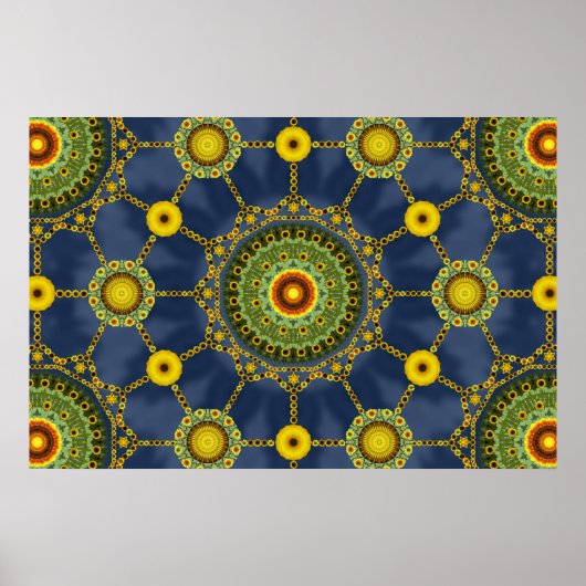 Sunflower Array 1 Poster ポスター (正面)