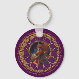 Sunflower Astro Sagittarius Zodiac Affirmations キーホルダー