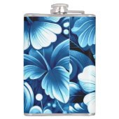 Sunflower at Night Flower Floral Personalized フラスク (裏面)