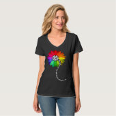 Sunflower Autism Awareness Be Kind Puzzle Mom Supp Tシャツ (正面フル)