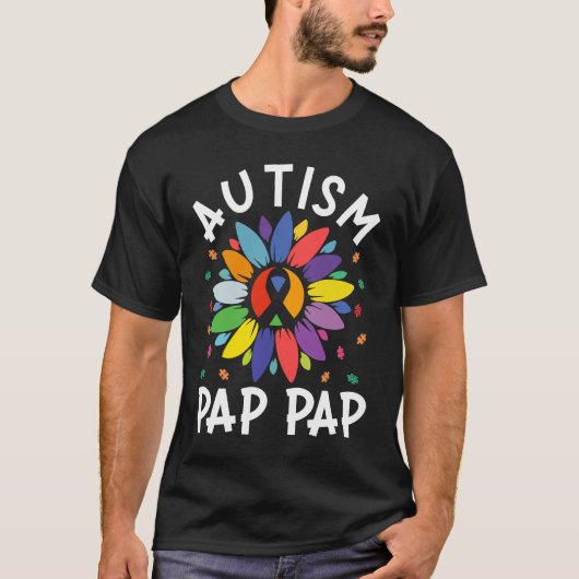 Sunflower Autism Awareness Day Matching Autism Pap Tシャツ (正面)