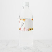 Sunflower Baby Q Baby Shower ペットボトルラベル (裏面)