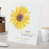 Sunflower Baby Shower Pedestal Sign 台座サイン (インサイチュ)