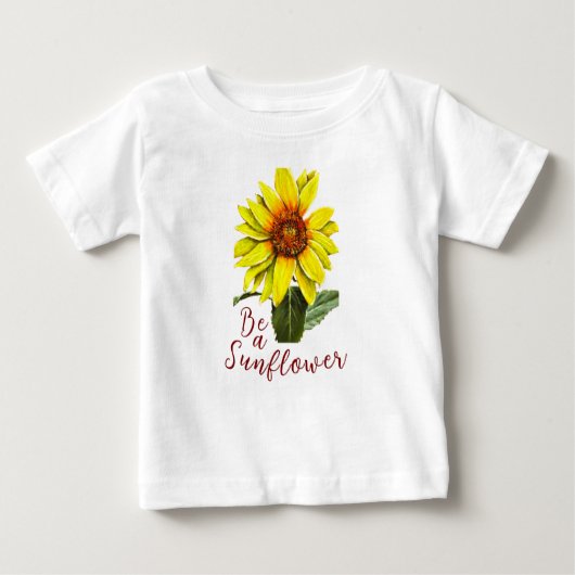 Sunflower Baby T-Shirt ベビーTシャツ (正面)