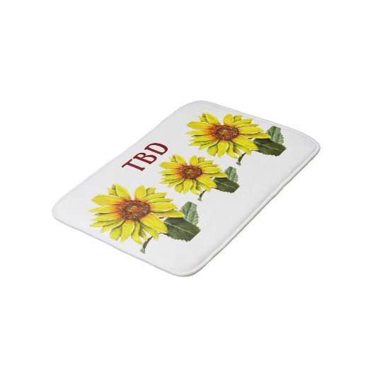 Sunflower Bath Mat バスマット (アングル)