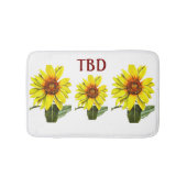 Sunflower Bath Mat バスマット (正面)