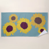 Sunflower Beach Towel ビーチタオル (正面)