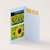 Sunflower：Bi-fold card (内部)