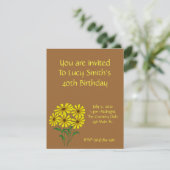 Sunflower Birthday Invitation 招待状 (スタンド正面)
