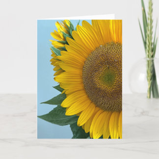 Sunflower Blank Note Card サンキューカード