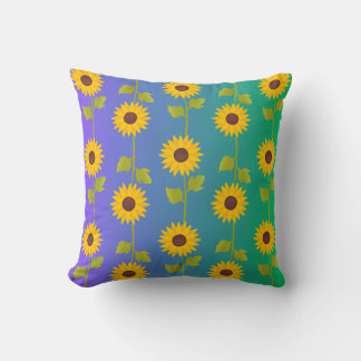 Sunflower Bliss – Vibrant Floral Pattern Pillow Co クッション