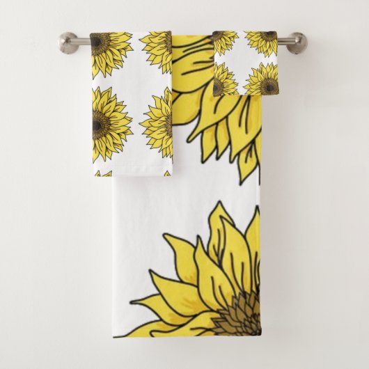 Sunflower, botanical, gift for women バスタオルセット (インサイチュ)