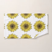 Sunflower, botanical, gift for women バスタオルセット (ハンドタオル)