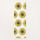 Sunflower, botanical, gift for women ヨガマット (正面)