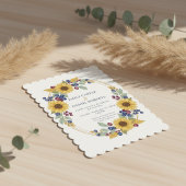 Sunflower Botanical Wedding Invitation 招待状