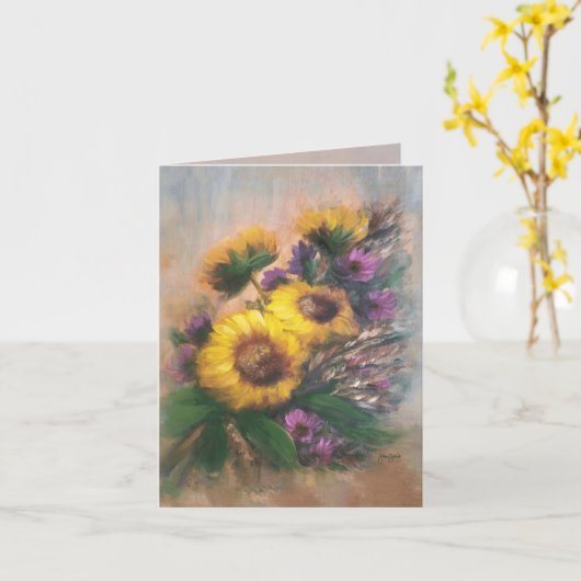 Sunflower Breeze 4 x 5.6 カード (黄色い花)