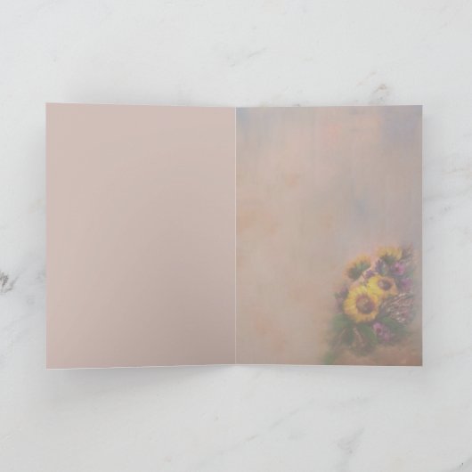 Sunflower Breeze 5X7 カード (内部)