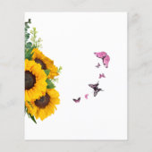 Sunflower Bridal Shower Trivia Question チラシ (裏面)