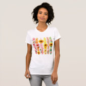 Sunflower Brushstroke | Brushstroke floral | coque Tシャツ (正面フル)