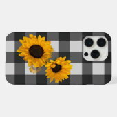 Sunflower Buffalo Plaid iPhoneケース (裏面横)