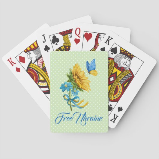 （Sunflower & Butterfly Ukraineサポート） トランプ (裏面)