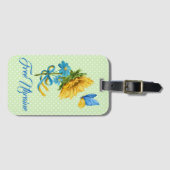 （Sunflower & Butterfly Ukraineサポート） ラゲッジタグ (正面横)