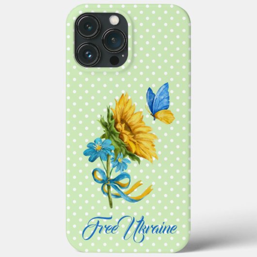 (Sunflower & Butterfly Ukraineサポート) Case-Mate iPhoneケース (裏面)