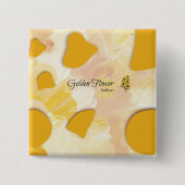 sunflower button  缶バッジ (正面)