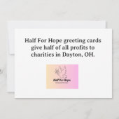 Sunflower card サンキューカード (裏面)