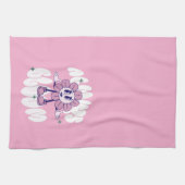 Sunflower Cartoon Quote  キッチンタオル (横)