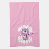 Sunflower Cartoon Quote  キッチンタオル (縦)