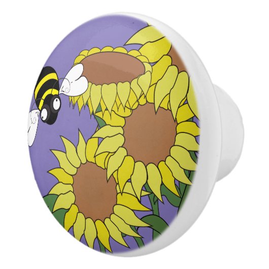 Sunflower Ceramic Knob セラミックノブ (右)