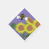 Sunflower Cocktail Napkins スタンダードカクテルナプキン (角)