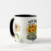 Sunflower coffee mug to celebrate Valentine's Day マグカップ (正面左)