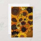 Sunflower Collage  ノートカード (正面/裏面)
