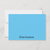 Sunflower Cow Thank You Card サンキューカード (裏面)