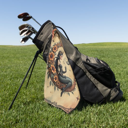 Sunflower Crescent Queen  ゴルフタオル (グリーン)