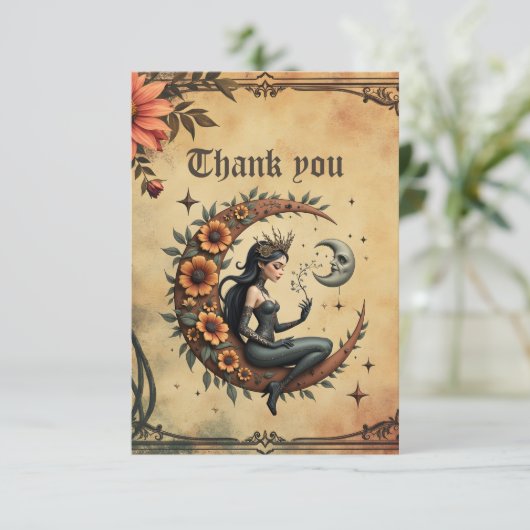 Sunflower Crescent Queen  サンキューカード (スタンド正面)