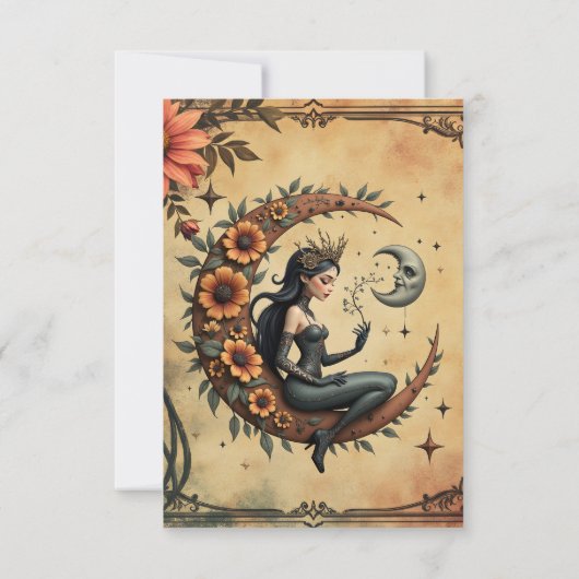 Sunflower Crescent Queen  サンキューカード (裏面)