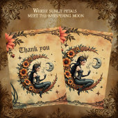 Sunflower Crescent Queen  サンキューカード