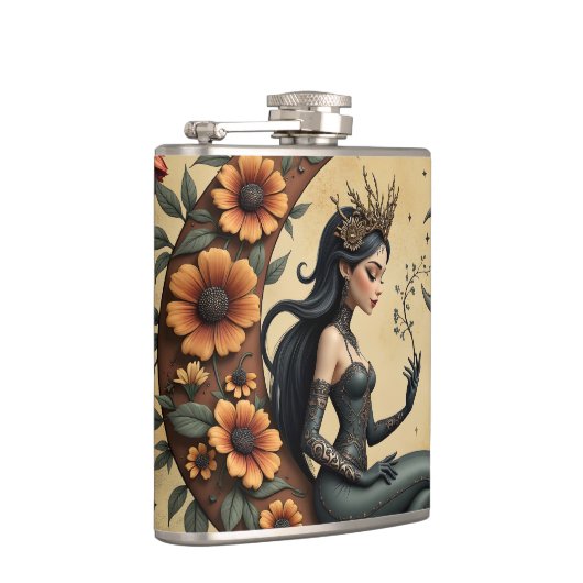 Sunflower Crescent Queen  フラスク (右)