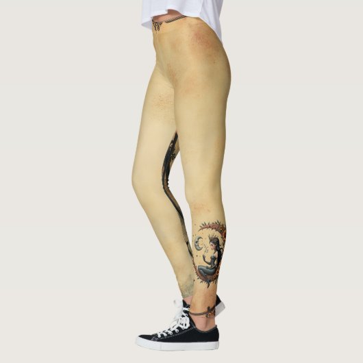 Sunflower Crescent Queen  レギンス (左)