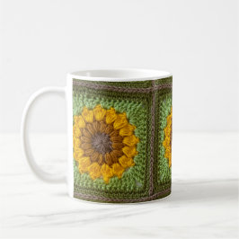 Sunflower Crochet Mug コーヒーマグカップ