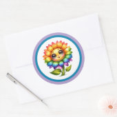 Sunflower Cutie Stickers ラウンドシール (封筒)