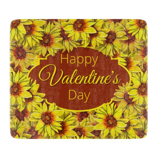 Sunflower Cutting Board カッティングボード (正面)