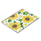 Sunflower Design – Bright Floral Illustration  ノートブック (左側)